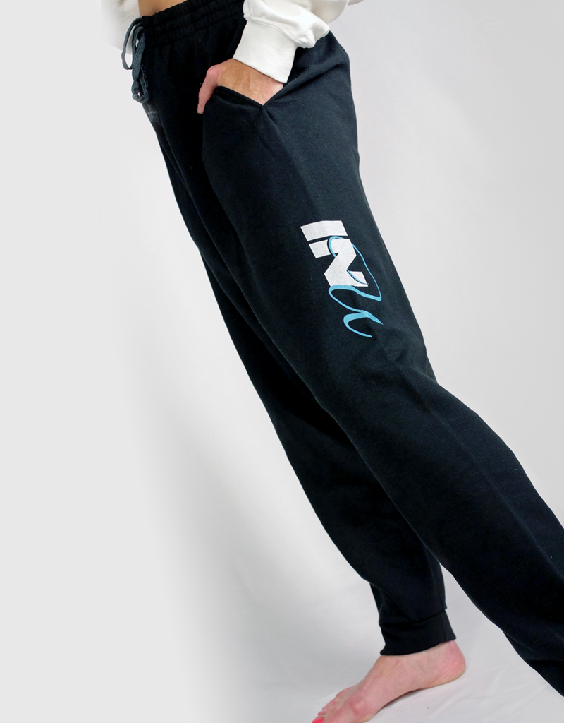 INU Logo Unisex Black Joggers